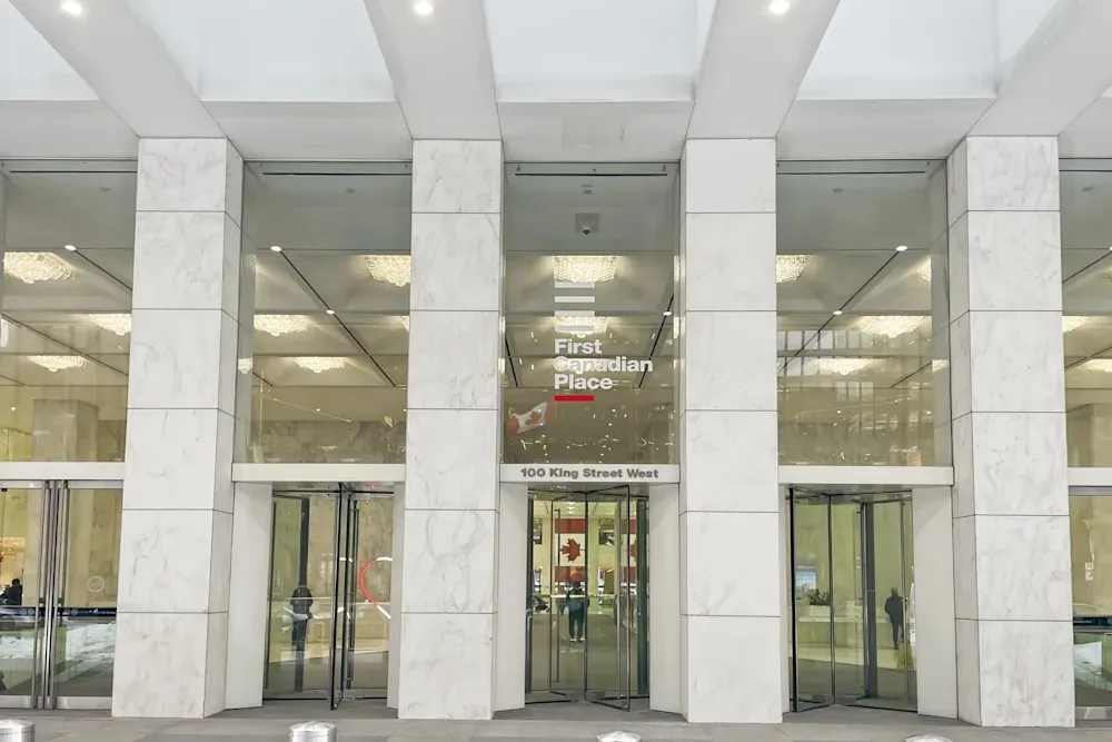 Entrance of First Canadian Place at 100 King Street West, Toronto